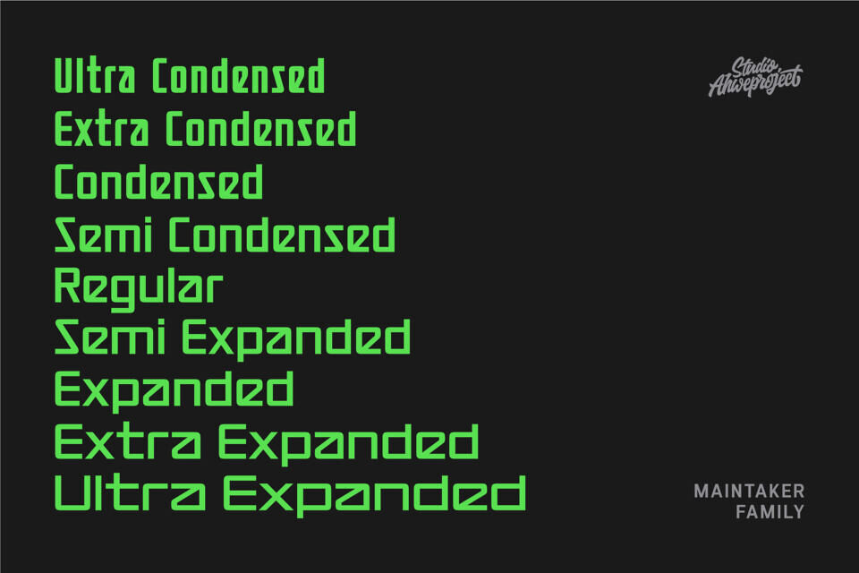 Maintaker Font
