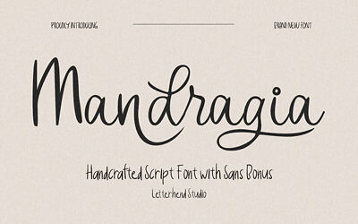 Mandragia Script Font