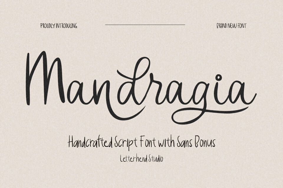 Mandragia Script Font