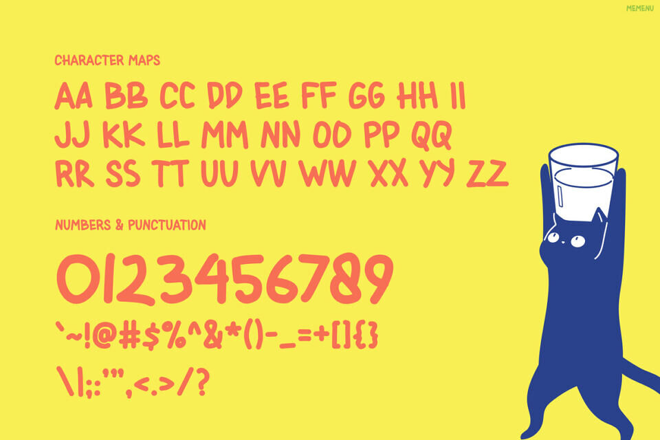 Memenu Font
