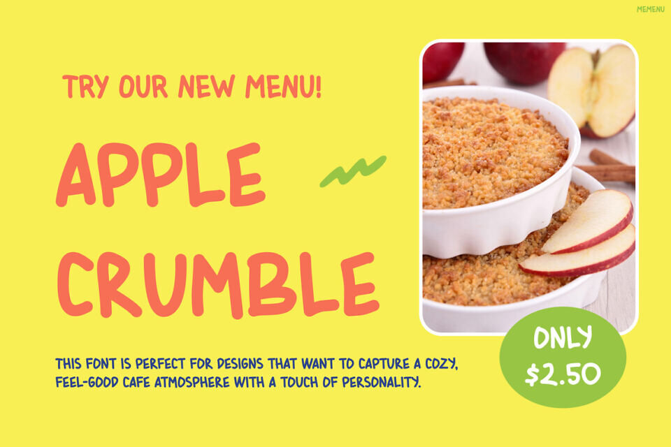 Memenu Font