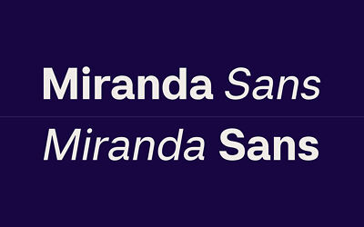 Miranda Sans Font Family