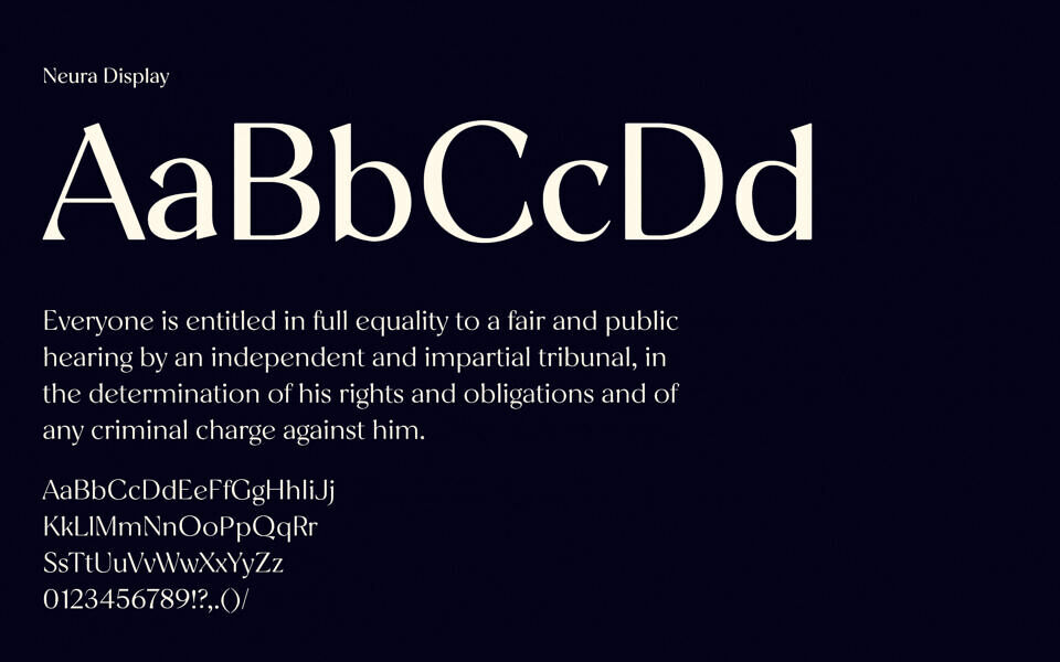 Neura Display Font Family