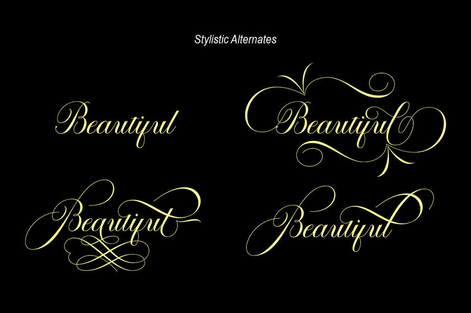 Octagon Calligraphy Font