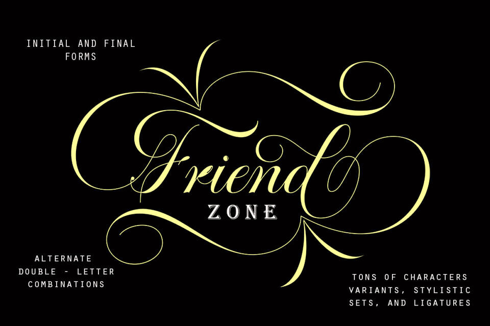 Octagon Calligraphy Font