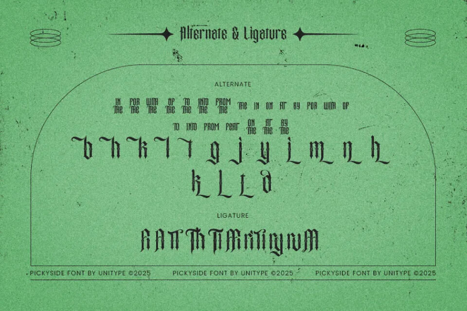 Pickyside Font