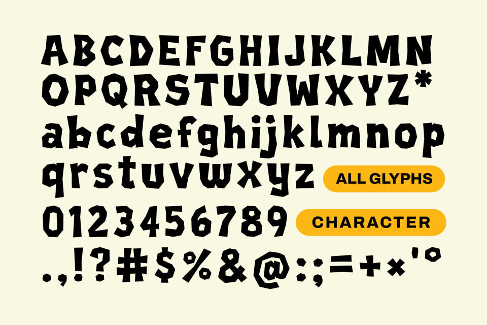 Proske Drawn Font