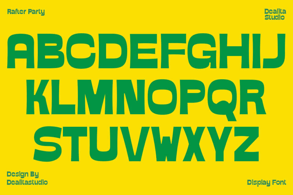 Rafter Party Font