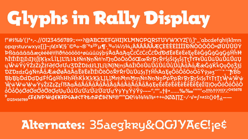 Rally Display Font Family