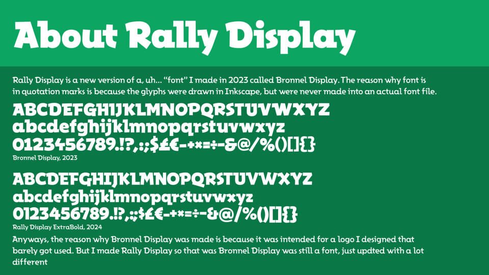 Rally Display Font Family