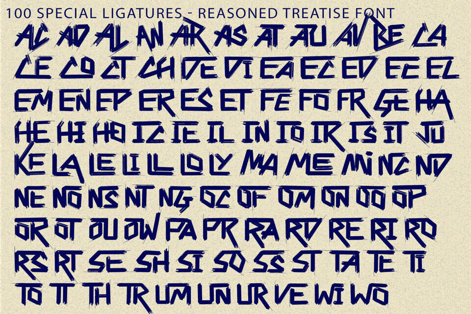 Reasoned Treatise Font