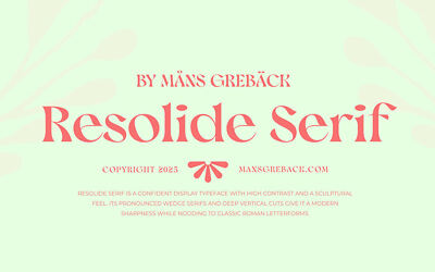 Resolide Serif Font
