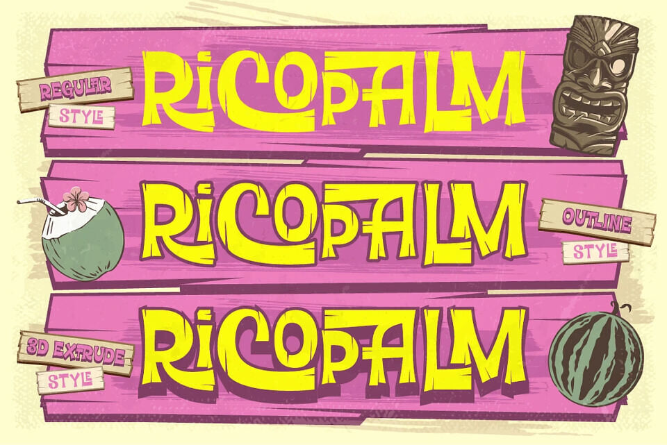 Ricopalm Font