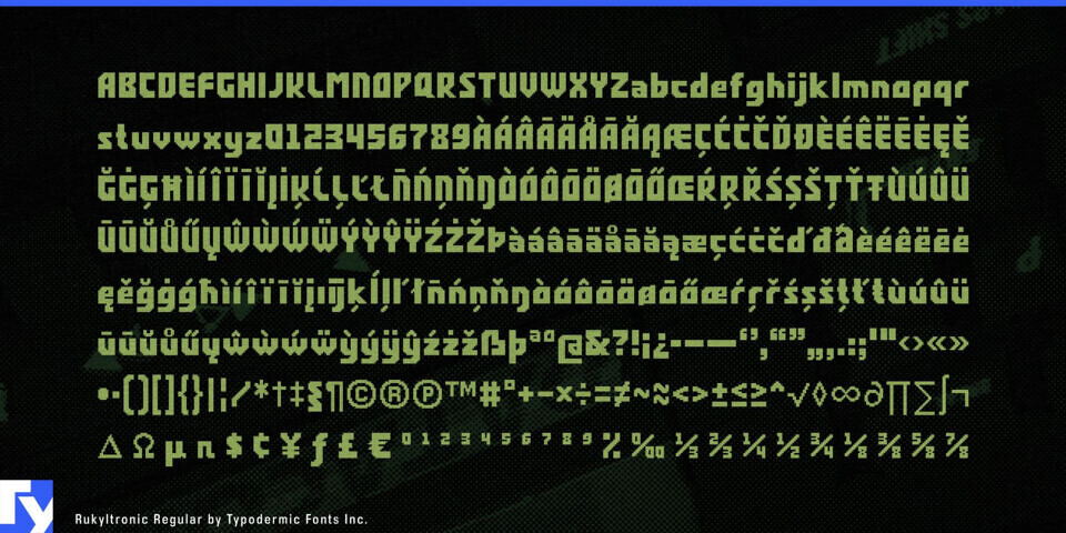 Rukyltronic Star Font