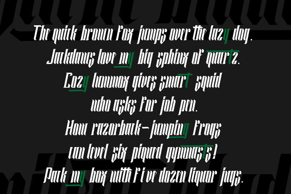 Silent Blade Font