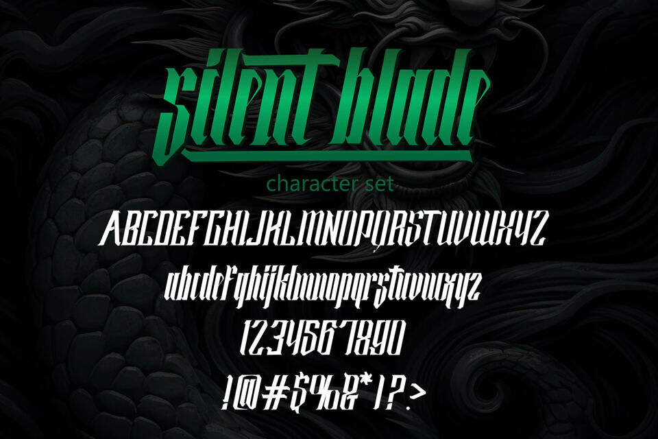 Silent Blade Font
