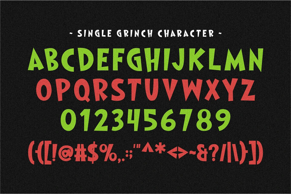 Single Grinch Font