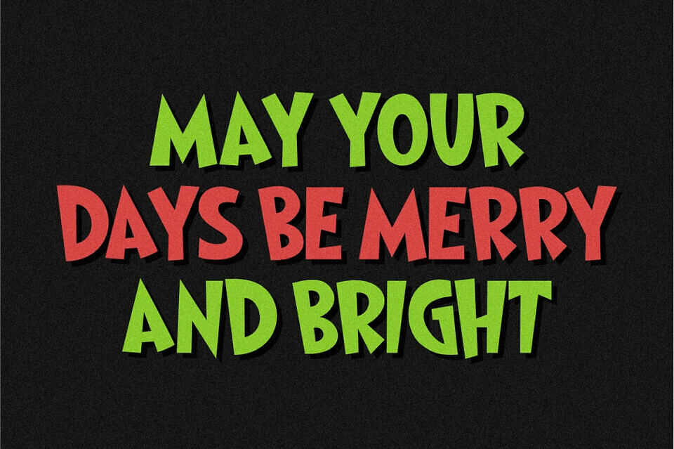 Single Grinch Font