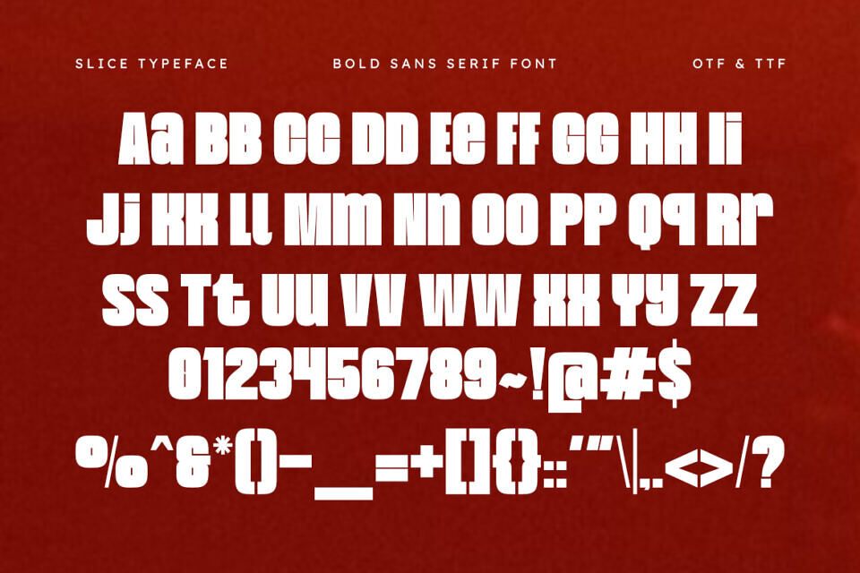 Slice Font