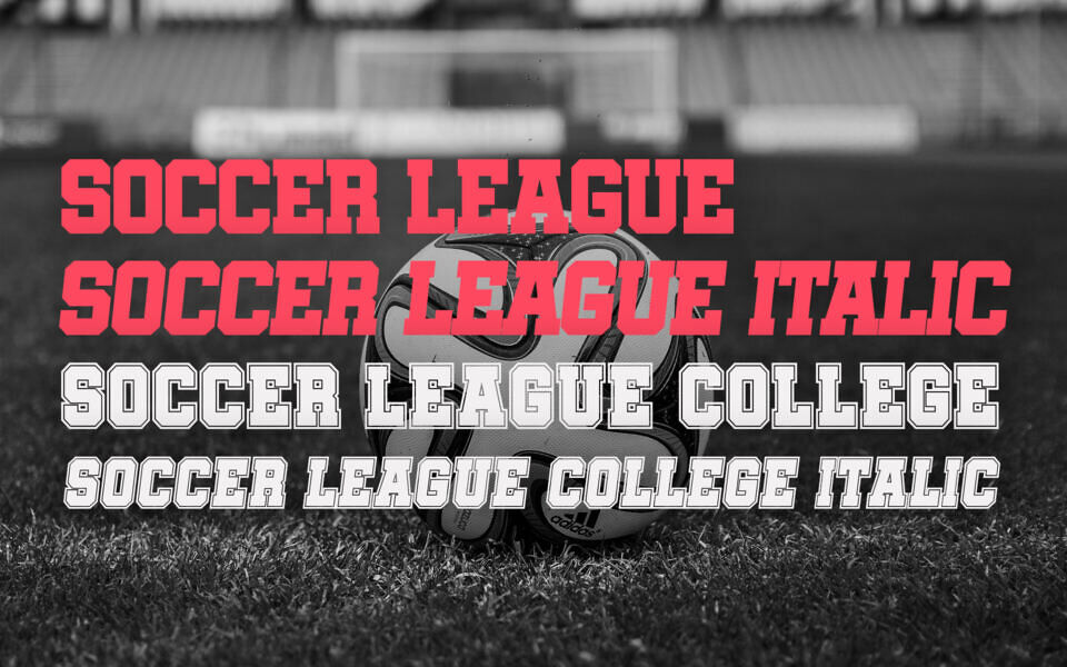 Soccer League Font Family