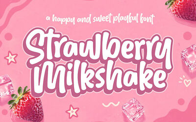 Strawberry Milkshake Font