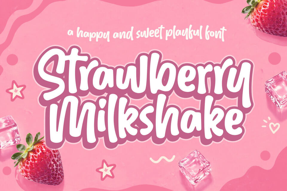 Strawberry Milkshake Font