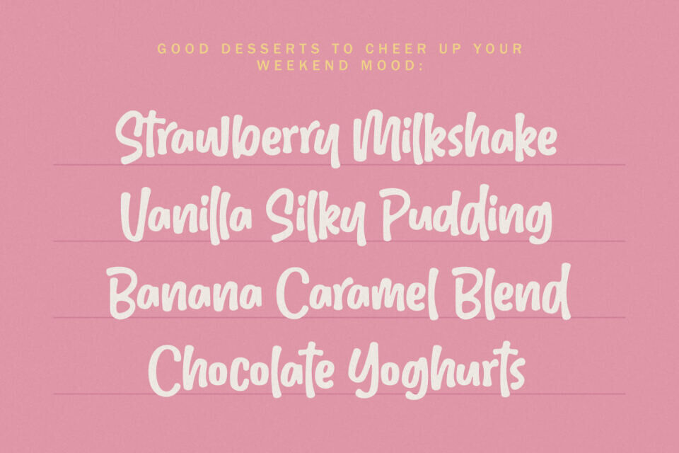 Strawberry Milkshake Font