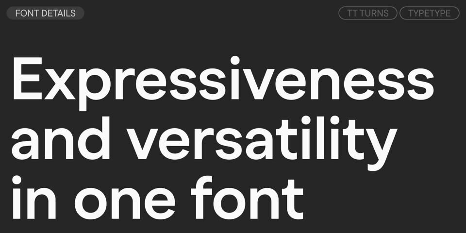 TT Turns Font Family