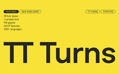 TT Turns Font Family