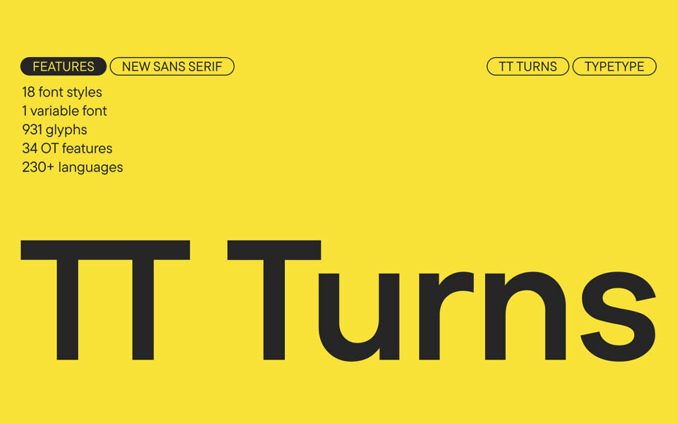 TT Turns Font Family