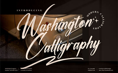 Washington Calligraphy Font