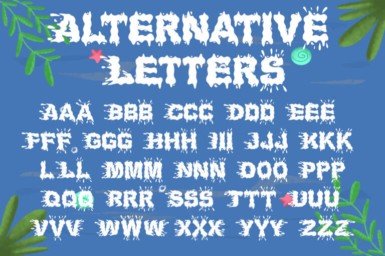 Water Splash Font