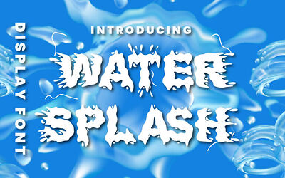 Water Splash Font