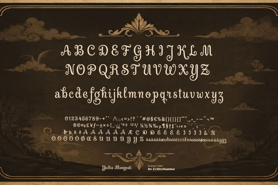 Yodia Mangesti Font