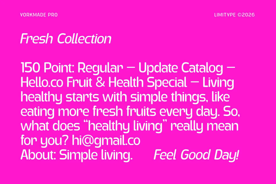 Yorkmade Pro Font Family