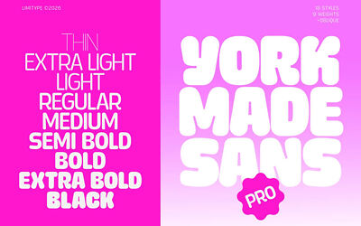 Yorkmade Pro Font Family