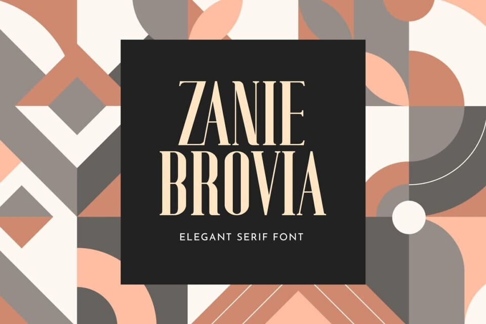 Zanie Brovia Font
