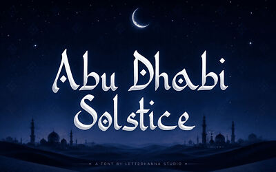 Abu Dhabi Solstice Font