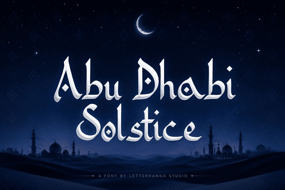 Abu Dhabi Solstice Font