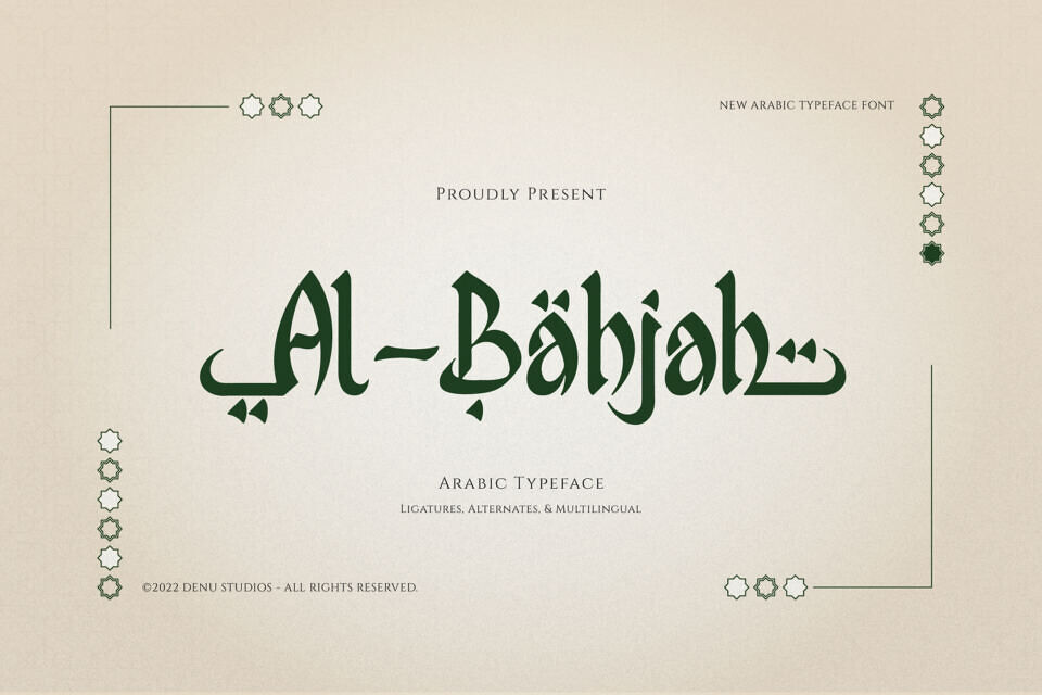 Al Bahjah Font