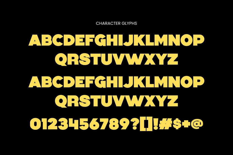 Almost Textual Font