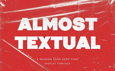 Almost Textual Font