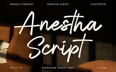 Anestha Script Font