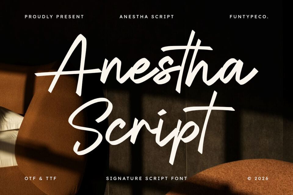 Anestha Script Font