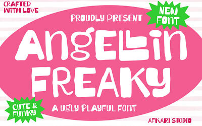 Angellin Freaky Font