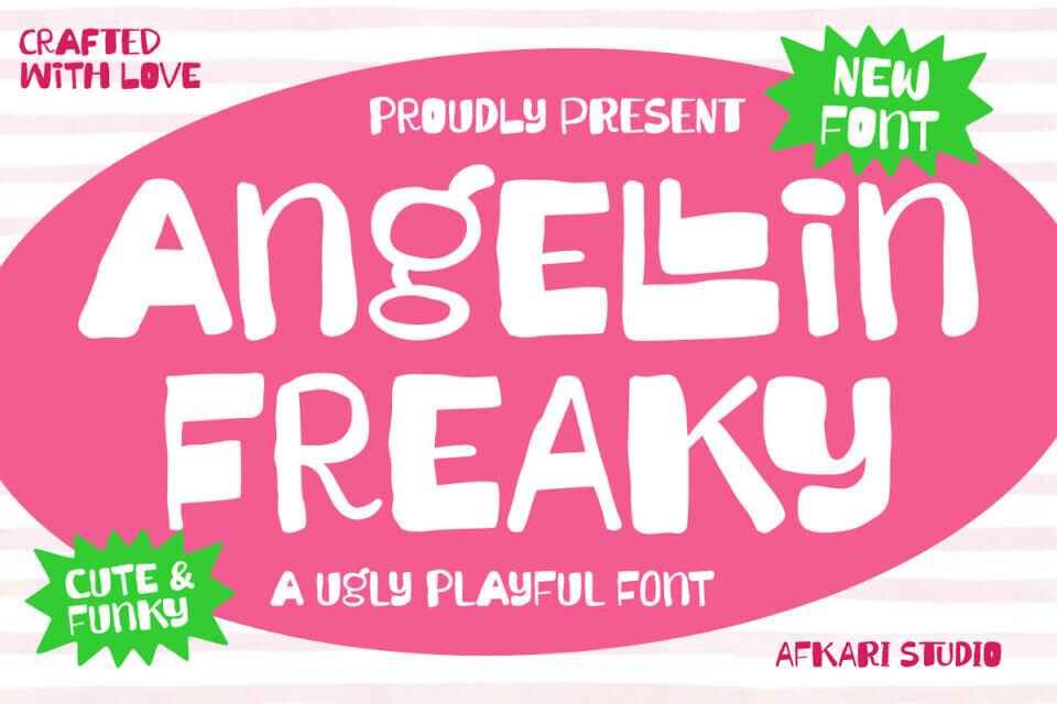Angellin Freaky Font