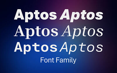 Aptos Font Family