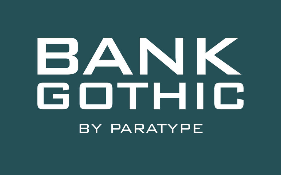 Bank Gothic Font