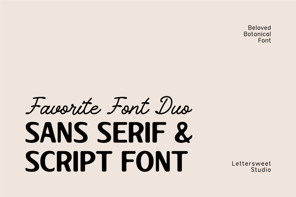 Beloved Botanical Sans Font