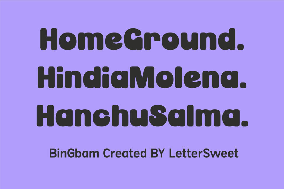 Bingbam Font
